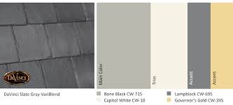 This is one of the best articles i have read about paint color. Exterior Color Scheme Slate Gray Davinci Slate Roof