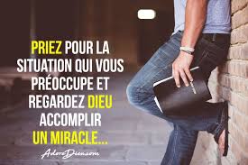 Priez Pour La Situation Qui Vous Preoccupe Et Regardez Dieu Accomplir Un Miracle Priere Combat Spirituel Vie Chretienne