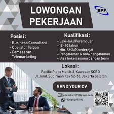 Loker tersebut adalah loker future/pialang. Jika berminat silahkan melamar  sesuai kualifikasi di atas. Buat yang belum kerja, yuk cek info loker  terbaru ini. Budayakan membaca & crosscheck terlebih dahulu. Semua loker  yang
