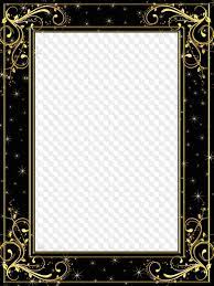 Maybe you would like to learn more about one of these? Starry Night Gold On Black Photo Frame Transparent Png Frame Psd Layered Photo Frame Template Download