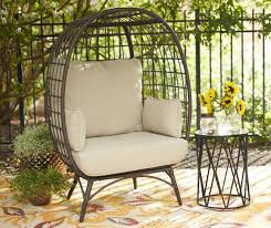 Wilson Fisher Baytree All Weather Wicker Cushioned Cuddle Patio Chair Big Lots In 2020 Patio Chairs Patio Seating Porch Chairs