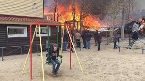 Boy Calmly Enjoys Swinging On A Play Set As A House Goes Up In Flames Minding My Own Business Just Be Happy Instagram