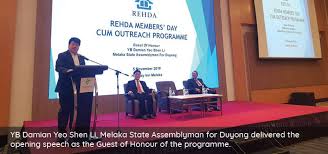 N21 duyong member of melaka state legislative assembly on behalf of: Rehda Members Day Cum Outreach Programme 2019 At Holiday Inn Melaka Rehda