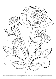 Then, draw a u shape, which should look a bit like a cup, underneath the oval. Learn How To Draw A Rose Plant Rose Step By Step Drawing Tutorials