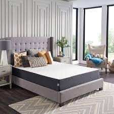 Made of polyurethane foam, gel memory foam, polyester batting and polyester and viscose cover. Amazon Com Sealy 10 Inch Memory Foam Bed In A Box Adaptive Comfort Layers Medium Firm Feel Queen Home Kitchen