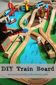 Diy Train Board Domestic Adventure Train Board Wooden Train Toy Train