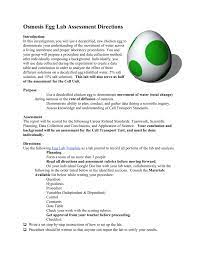 Over three days we tested the egg in three different solutions to observe the. Egg Osmosis Lab Pdf Osmosis Egg Lab An Eggcellent Example Of Osmosis By