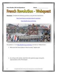 French Revolution Webquest With Key Google Docs Included French Revolution Webquest Digital Lesson Plans