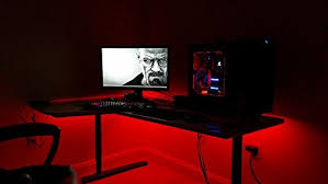 So i needed to cut the led. Amazon Com Kids Room Led Light Kit For Your Computer Desk Study Desk Gamer Desk Lighting Kit Is Super Bright Lifetime Warranty Remote Control Blue With Strobe Effects Video Games