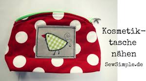 Taschen schnittmuster kostenlos zum ausdrucken from www.pattydoo.de schnittmuster taschen gratis zum ausdrucken : Kleine Kosmetiktasche Nahen Super Simple Anleitung