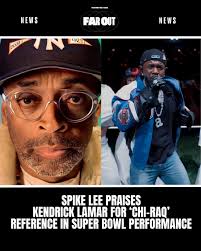 Director Spike Lee has taken to social media to thank Kendrick Lamar for  seemingly referencing his work in his Super Bowl halftime performance.  Lamar's impressive halftime show saw him play songs like '