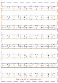 Great for practicing number formation. 1 To10 Number Tracing Worksheets Preschool Free Kids Coloring Pages Printable