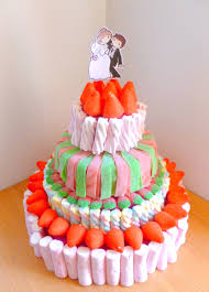 Colección de isabel peña delgado. Tartas De Chuches Para Bodas Comuniones Cumpleanos Tartas De Chuches Pasteles De Chuches Brochetas De Dulces