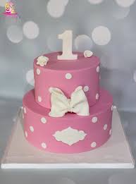 Baby Girl 1 Year Fondant Cake Pink Baby Girl Fondant Cake Gateau Annive Decoration Gateau Anniversaire Fille Gateau Anniversaire Gateau Anniversaire Enfant