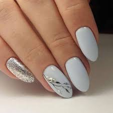 Apply white polish on the index finger. 31 Gray Nail Art Designs White Acrylic Nails Classic Nails Nail Art Designs