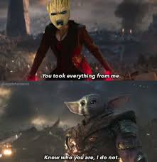 Snl debuted its baby yoda last year after the mandalorian premiered on disney+, which was the first time we saw baby yoda threaten the guardian's of the galaxy's baby groot. Baby Groot Vs Baby Yoda 9gag