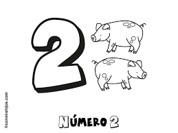 Numero 2 Para Colorear