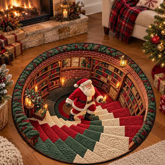 Optical Illusion 3d Santa Rugs - Etsy