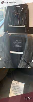 Zara Genuine Leather Biker Jacket Leather Biker Jacket Jackets Zara