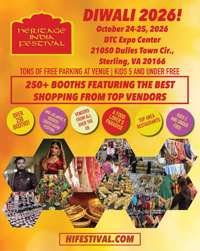 Heritage India Festival: Diwali 2026 at DTC Expo Center in Sterling