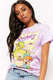 Black And Yellow Cartoon Shirt Product Name Rugrats Graphic Tee Category Top Blouses Price 17 9 90s Shirts Cartoon Shirts Graphic Tee Outfits