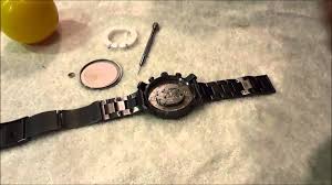 changing the battery in a fossil watch diy