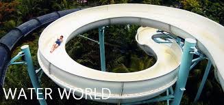 The water world set at an area of 20 acres is rated as the largest water theme park in malaysia. Water Theme Park Water Theme Park Theme Park Park