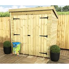 It's actually a super quick diy project and it will provide a big impact to your space! 6 X 4 Pent Garden Shed 12mm Tongue And Groove Walls Pressure Treated Double Door Centre Windowless Homeberry