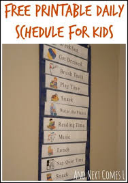 The first part of the free printable download is the 7 day schedule. Mom For All Seasons Daily Schedule Kids Kids Schedule Autism Activities