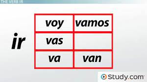 Vos is an informal second person singular (you) form used in parts of latin america. Spanish Verb Ir Present Tense Conjugations Video Lesson Transcript Study Com