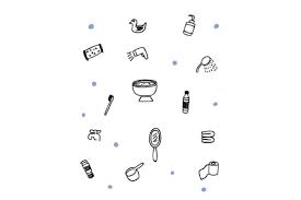 Download Bathroom Doodle Vector Art Graphic By Firdausm601 Creative Fabrica SVG Cut Files