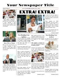 Free Newspaper Templates Pageprodigy Design Online For Print Newsletter Template Free Newspaper Template Newsletter Templates