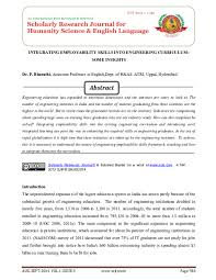 A case study of university of malaysia perlis, malaysia. Pdf Integrating Employability Skills Into Engineering Curriculum Some Insights International Scholarly Research Journal S Academia Edu
