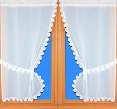 Voilage bonne femme en tergal et lin. Rideaux Bonne Femme En Voilage Trgal Et Lin Finition Macrame