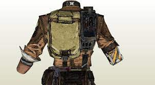 Axton Coat Details Back Borderlands Cosplay Borderlands Cosplay