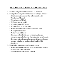 Check spelling or type a new query. Doa Sebelum Memulai Pekerjaan Pdf