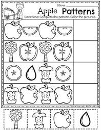Preschool Apple Worksheets Apple Patterns Preschool Preschoolworksheets Appletheme App Preschool Apple Theme Fall Preschool Activities Preschool Planning