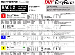 29 unfolded daily racing form results chart