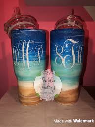 I only used the ready to pour paints with this one so i'm hoping for some smoother drying this time. Beach Mica Powder Custom Tumblers Glitter Tumbler Tumbler