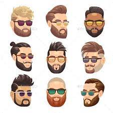 10 Amazing Drawing Hairstyles For Characters Ideas Beard Cartoon Hipster Illustration Hipster Beard