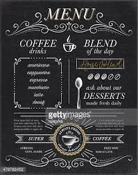 Cafe Coffee Shop Menu Concept On Black Background Eps10 File Coffee Shop Menu Coffee Shop Coffee Menu