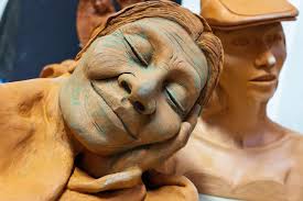 YoonJee Kwak's white ceramic vessels at Gerald Peters Contemporary in Santa  Fe New Mexico.