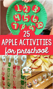 I've chosen crafts that i can do with my two year old grandson. 25 Apple Theme Activities For Preschool