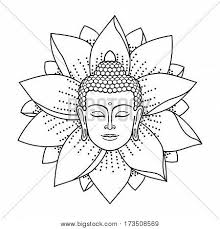 650 x 1191 jpeg 60 кб. Buddha Head Lotus Vector Photo Free Trial Bigstock