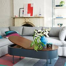 It's equipped with an open shelf and a roomy drawer, giving you plenty of space for both display and storage. Ruby Storage Coffee Table Petrol Blue