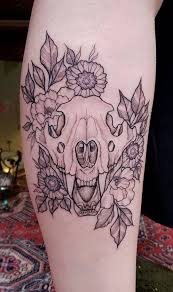 Owl & skull back tattoo. Bear Skull Tattoos Meanings Symbolism Tattoo Designs