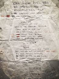 Love Will Tear Us Apart T Shirt Louis Tomlinson The Lyrics To The Song Love Will Tear Us Apart Handwritten By Joy Division Frontman Ian Curtis Joy Division Lyrics Joy Division Ian Curtis