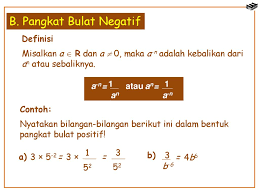 Pada pangkat bulat positif apabila nilai dari a¹ kita cukup menulisnya menjadi a saja. Bab 1 Bentuk Pangkat Akar Dan Logaritma Ppt Download