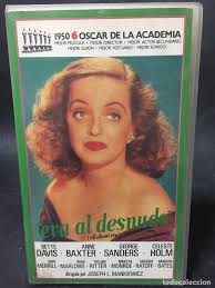 Vhs Eva Al Desnudo Joseph L Mankiewicz Bette D Buy Vhs Movies At Todocoleccion 153259254