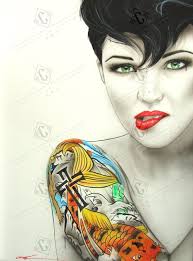 Unique Tattoo Portrait Painting